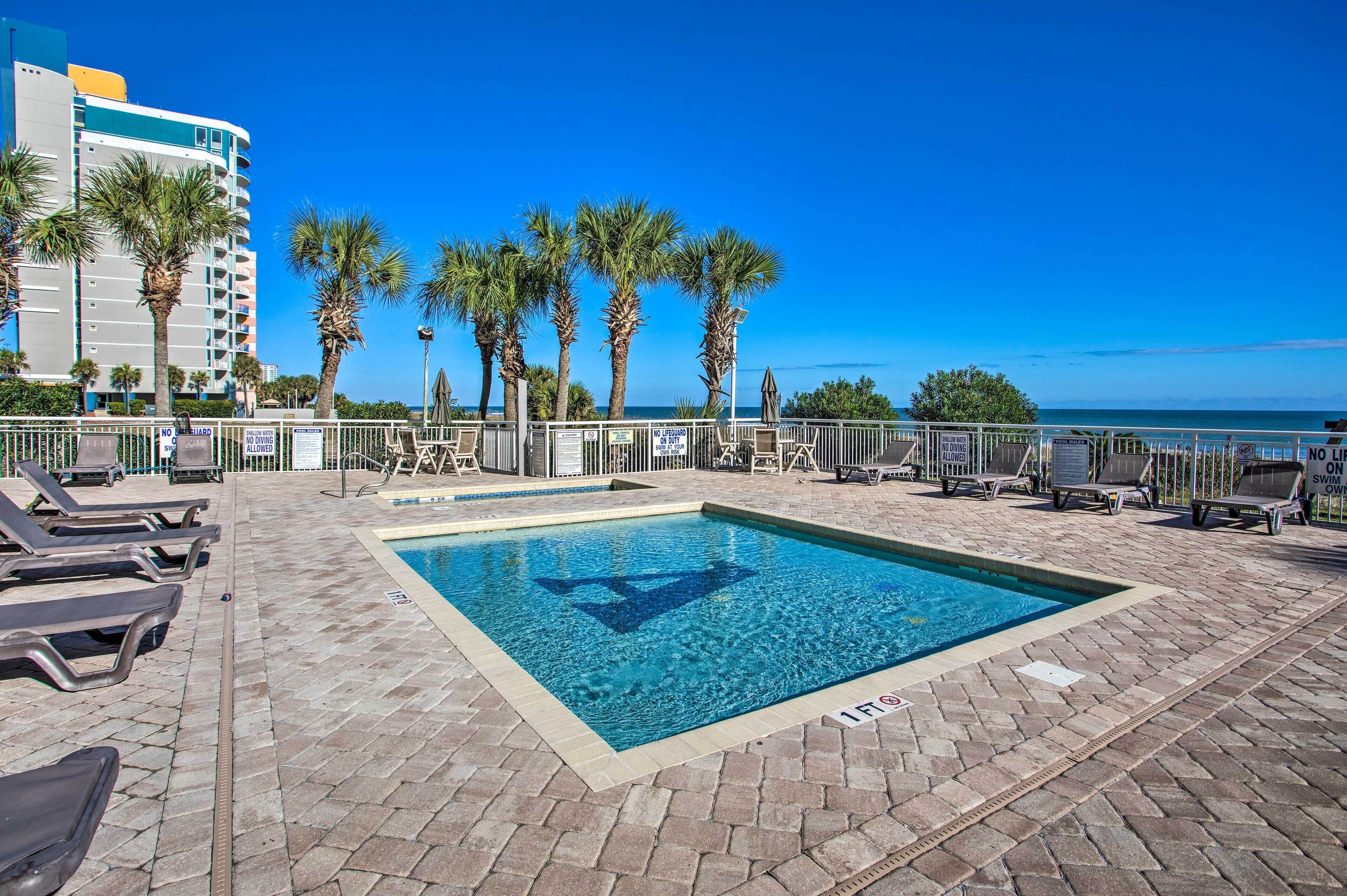 Oceanfront Condo w/ Huge Balcony: Walk to Skywheel