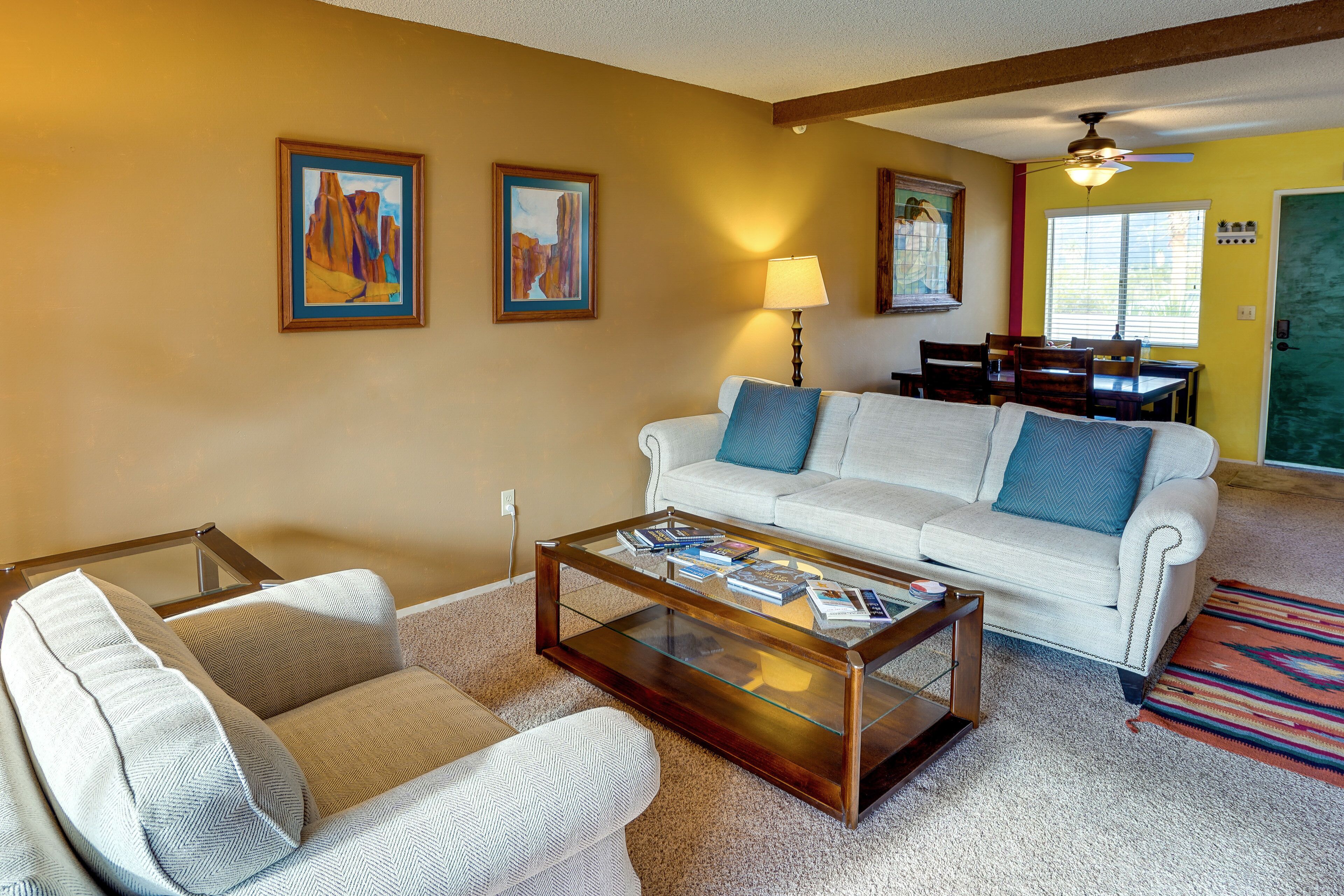 TV, DVD player, books