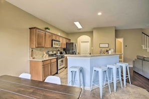 Microwave, oven, stovetop, dishwasher