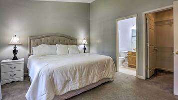 3 bedrooms, iron/ironing board, bed sheets