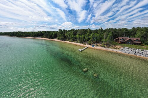 Waterfront Cheboygan Home w/ Fire Pit