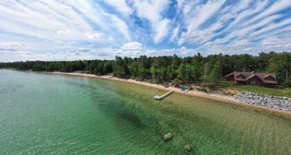 Waterfront Cheboygan Home w/ Fire Pit