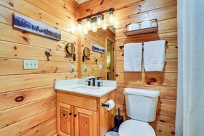 House (2 Bedrooms) | Interior - 2-tier Deck & Hot Tub: Quiet Sevierville Cabin (Sevierville)