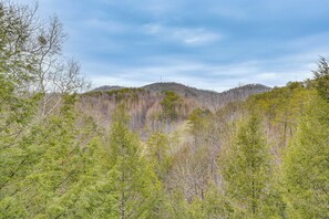 House (2 Bedrooms) | Interior - 2-tier Deck & Hot Tub: Quiet Sevierville Cabin (Sevierville)