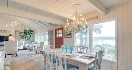 Secluded Riverfront Home w/ Dock Under Mossy Oaks