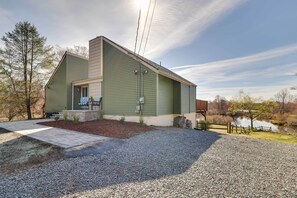 House (3 Bedrooms) | Interior - Dock + Fire Pit: Lakefront Poconos Retreat! (Long Pond)