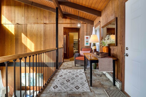 House (3 Bedrooms) | Interior - Dock + Fire Pit: Lakefront Poconos Retreat! (Long Pond)