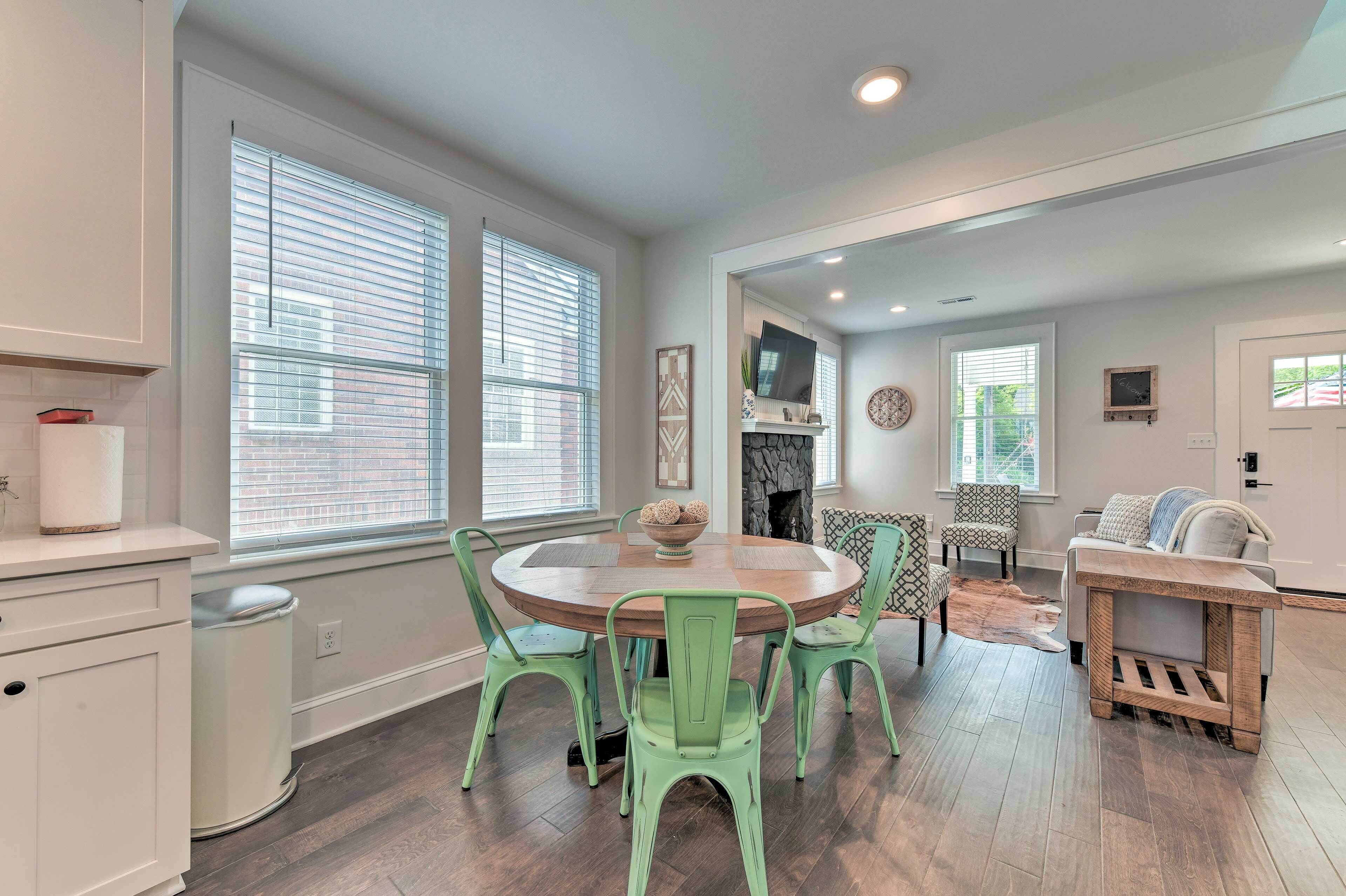 Elegant Charlotte Home w/ Fire Pit & Patio!