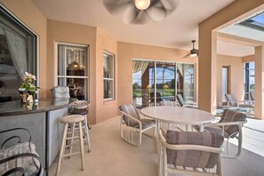 Outdoor dining - Kissimmee Escape w/ Golf Course Views & Pool! (Kissimmee)