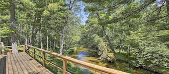 Tranquil Riverside Home w/ Wraparound Deck & Views