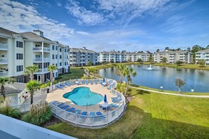Aerial view - Myrtle Beach Resort Retreat w/ Pool & Pond Views! (Myrtle Beach)