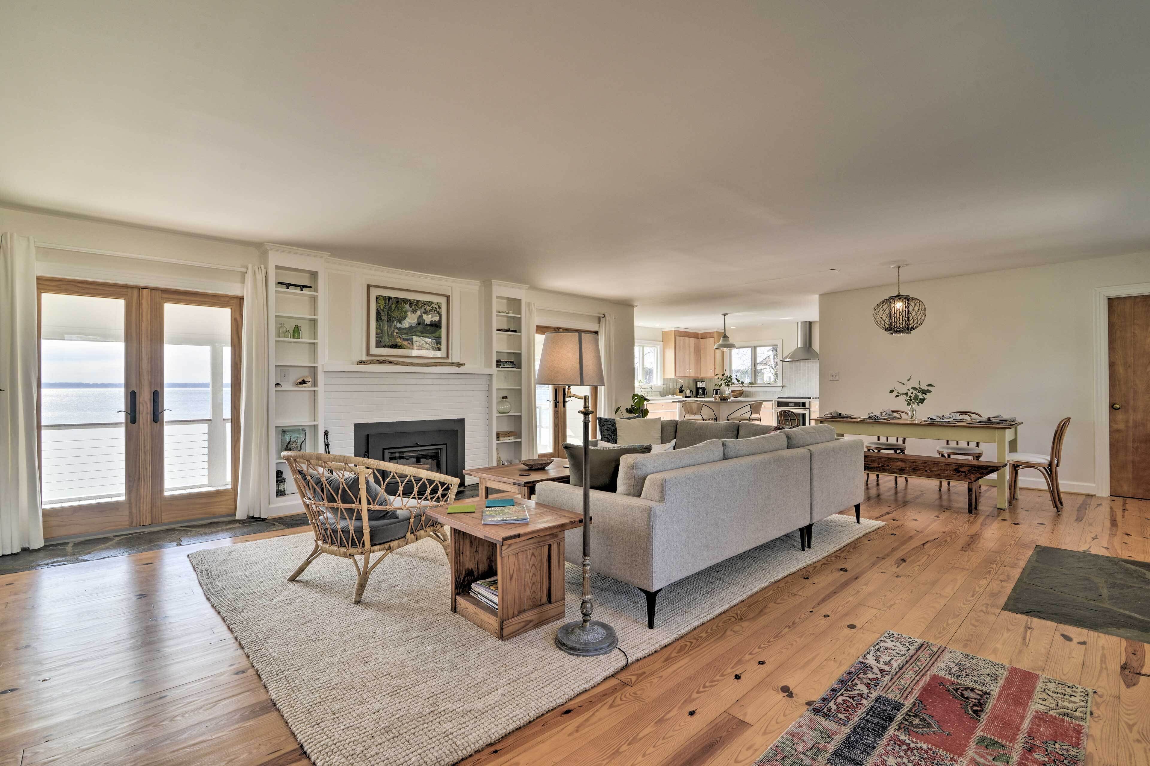 Bayside Deltaville Retreat w/ Beach & Bay Views!