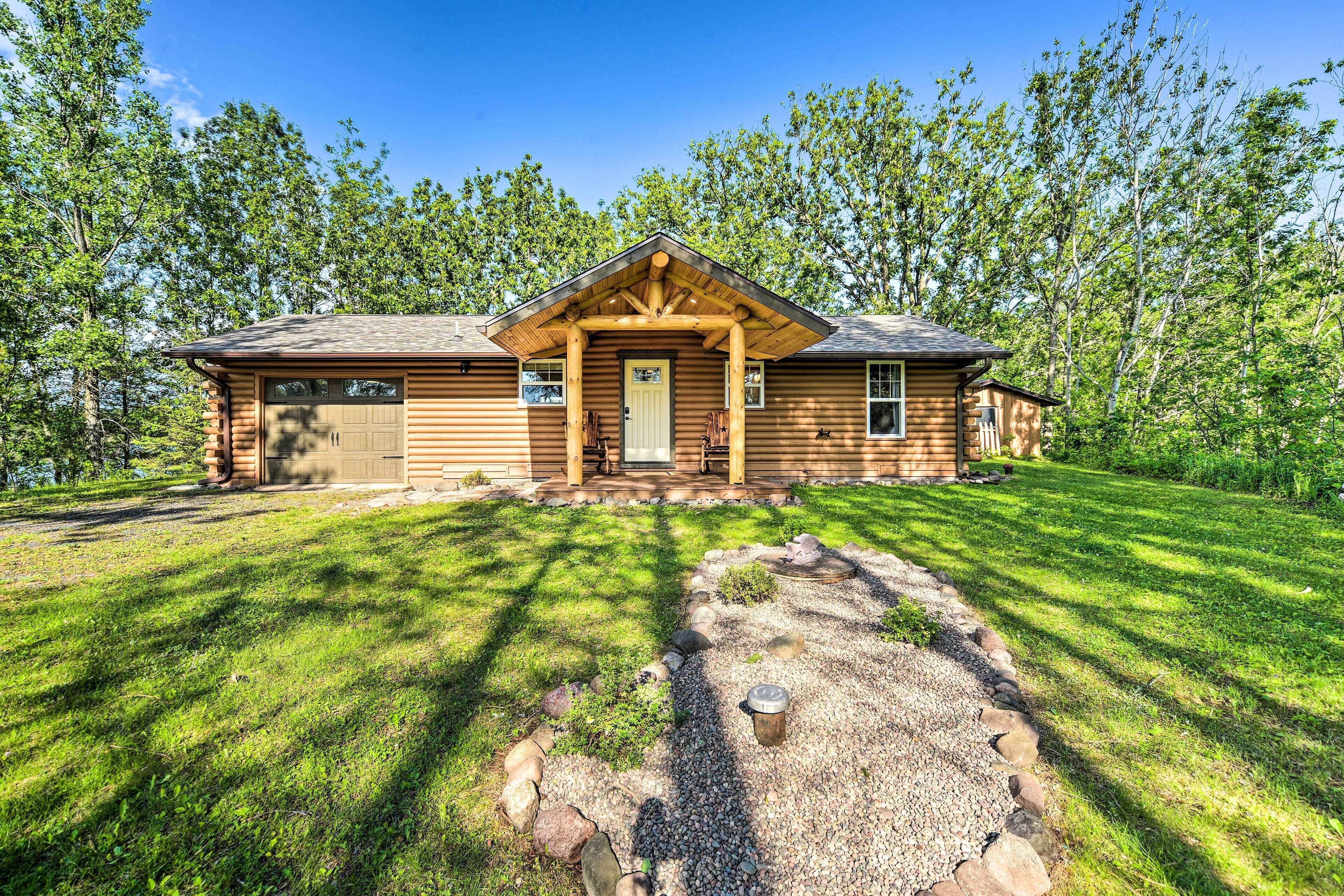 Frederic Lakefront Retreat w/ Dock & Patio!