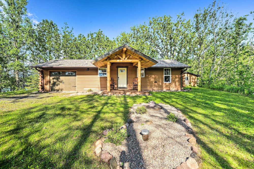 Frederic Lakefront Retreat w/ Dock & Patio!