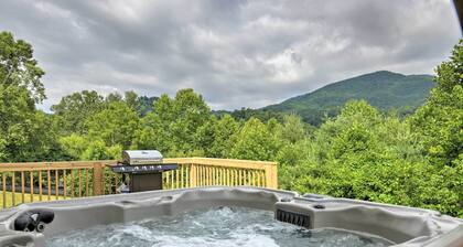 Waynesville Smart Cabin w/ Hot Tub & Views!