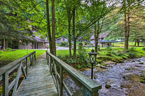 Walk to Trails: Creekside Roan Mountain Cabin