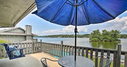 Balcony & Lake Access: Hot Springs Getaway!