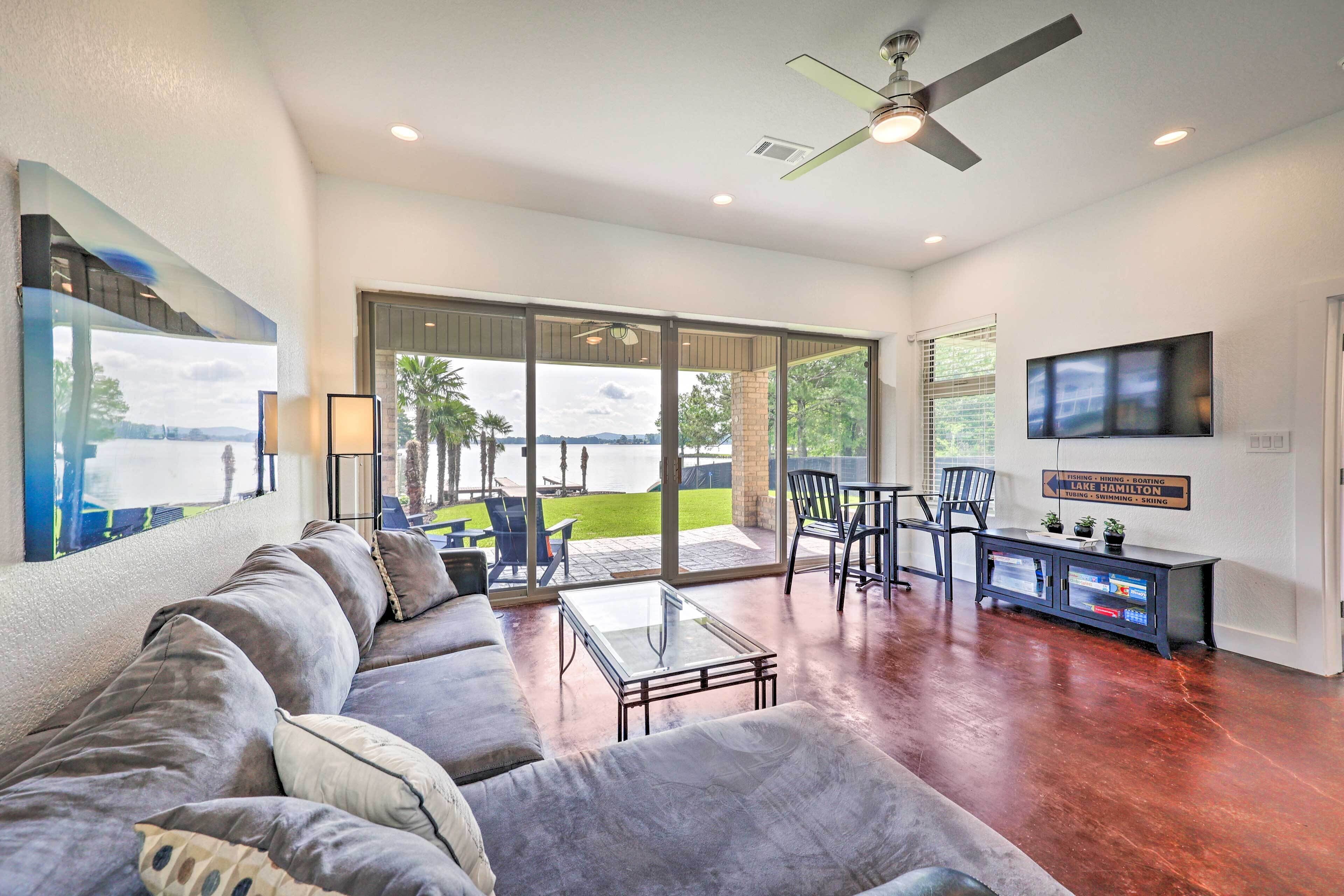 Chic Waterfront Home w/ Dock on Lake!