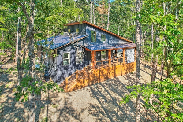 House (2 Bedrooms) | Front of property - Chic Broken Bow Cabin With Hot Tub & Gas Grill! (Broken Bow)