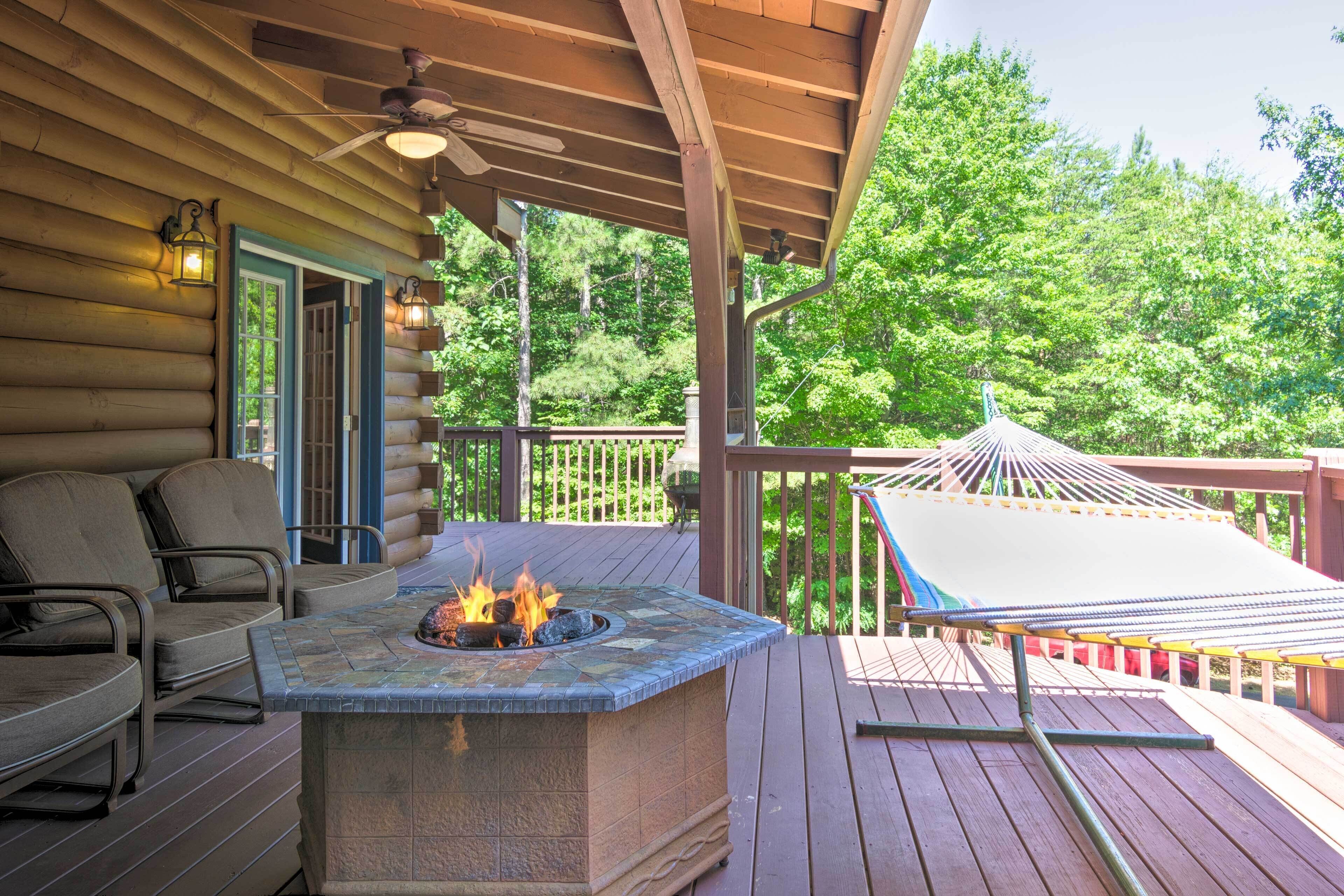 Serene Lake Lure Cabin w/ Fire Pit & Grill!