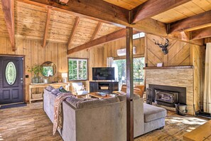 House (3 Bedrooms) | Interior - Near Trails: Cabin w/ 2-level Deck in Twain Harte (Twain Harte)