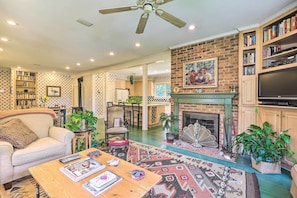 House (4 Bedrooms) | Interior - Lush Elkin Home w/ Porch Views & Pool Table (Elkin)