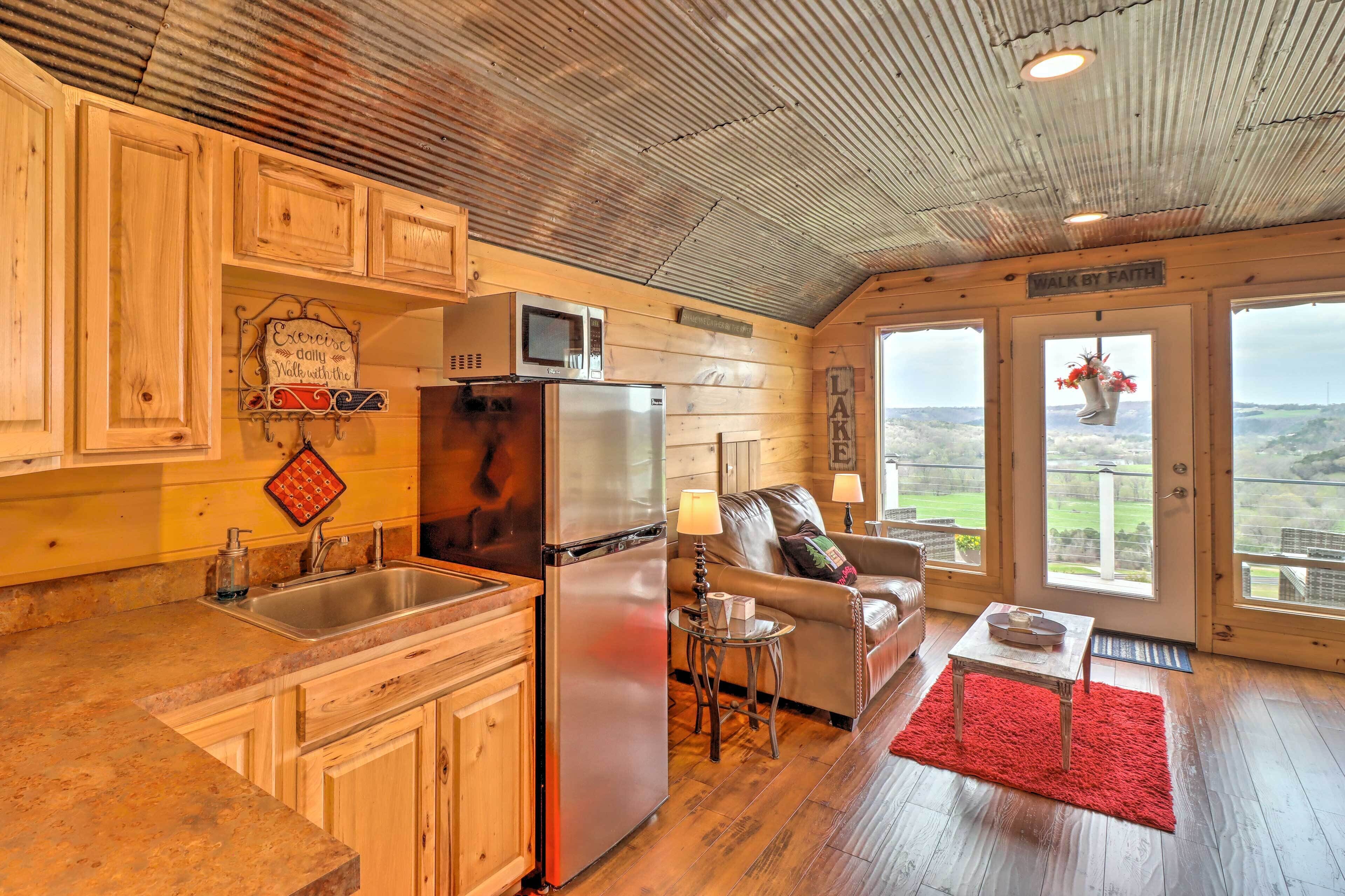 Rustic Norfork Studio w/ Million Dollar View!