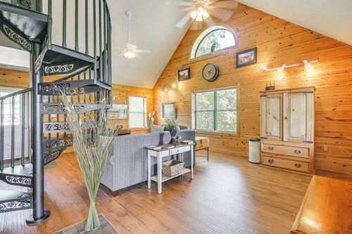 Hillside Cabin on 43 Acres w/ Private Lake & View!