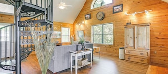 Hillside Cabin on 43 Acres w/ Private Lake & View!