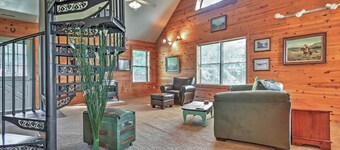 Hillside Cabin on 43 Acres w/ Private Lake & View!