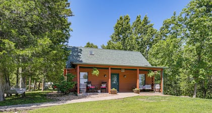 Hillside Cabin on 43 Acres w/ Private Lake & View!