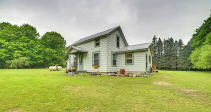 Fife Lake Farmhouse: Peaceful Yard & Fire Pit!