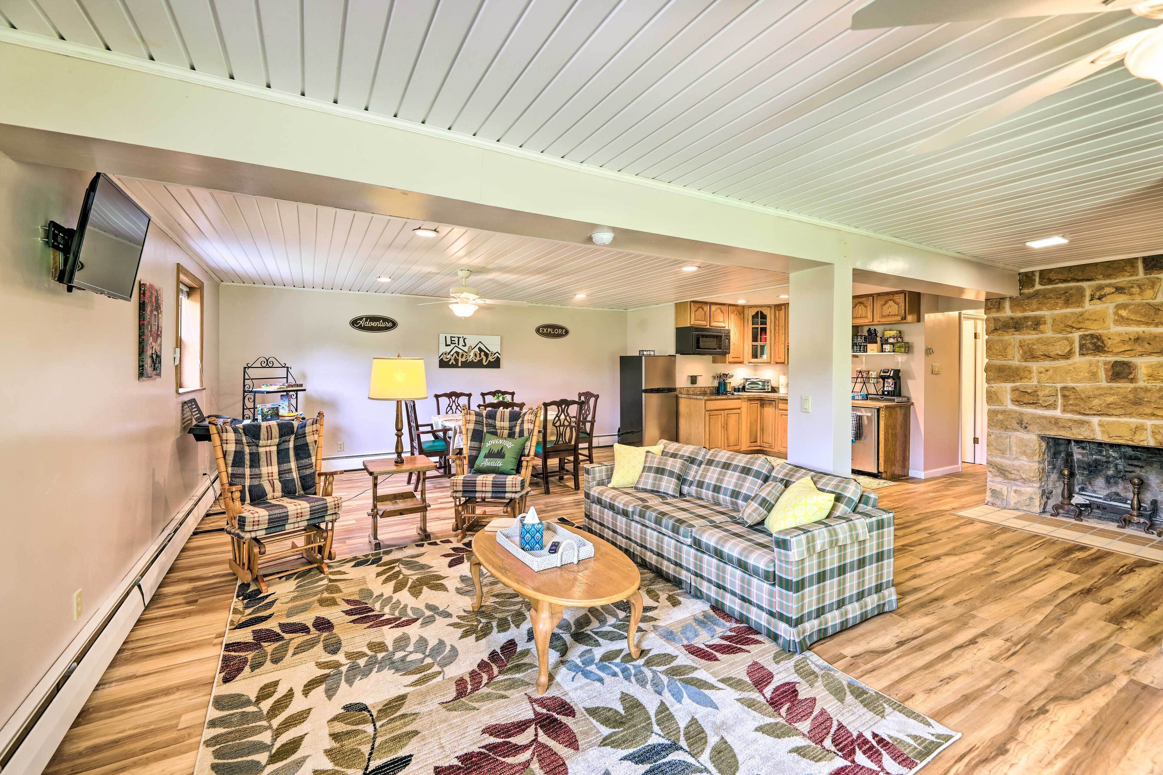 Lovely Richwood Respite: Skiing, Biking, Climbing