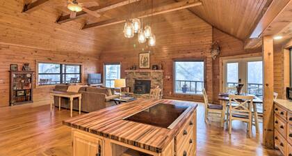 Charming Cabin w/ Hot Tub, Fire Pit & Views!