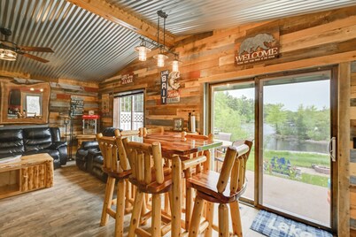 Lakeside Cabin w/ Fire Pit: Near Pine Point Park!