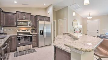 Microwave, oven, stovetop, dishwasher