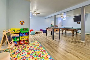 House (5 Bedrooms) | Interior - Hot Tub, Game Room: Peaceful Poconos Home! (Long Pond)