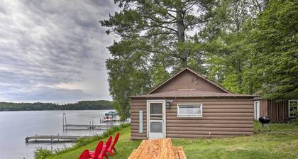 Lakefront Minocqua Cabin w/ Dock & Fire Pit!
