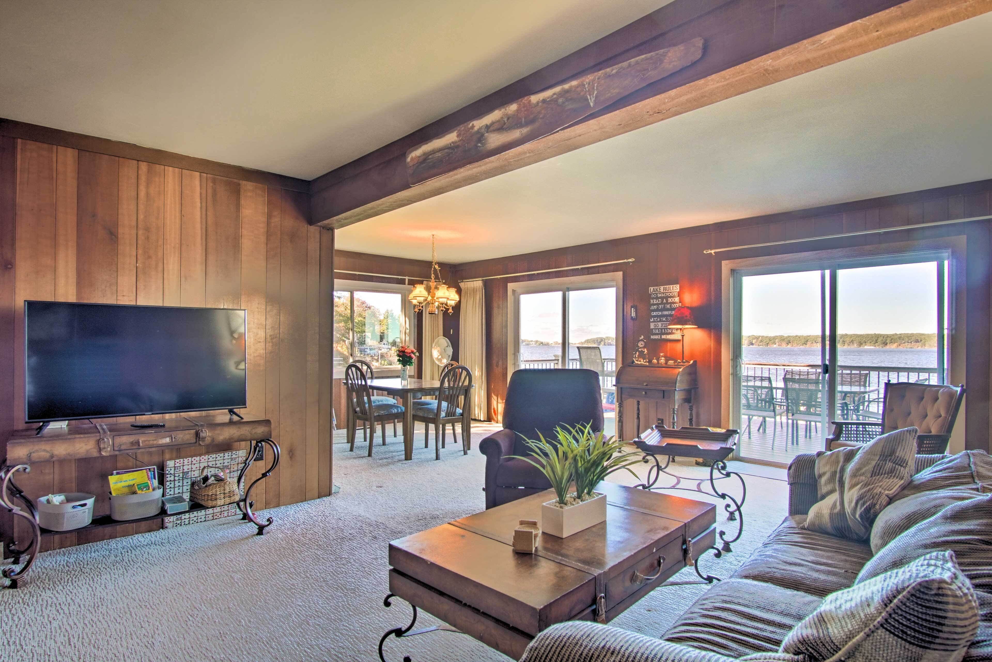 Lakefront Whitehall Home w/ Boat Slip & Deck!