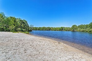 House (5 Bedrooms) | Interior - Fire Pit & Hot Tub: Poconos Family Cabin! (Long Pond)