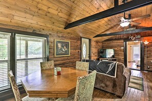 House (2 Bedrooms) | Interior - 1950's Serenity Pond Cabin w/ View: Peace & Quiet! (Talladega)