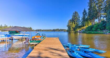 Lakeside Lacey Gem w/ Fire Pit + Private Dock