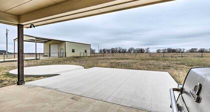 Secluded Krum Home w/ Patio & Gas Grill!