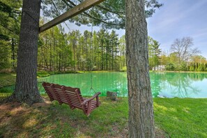 House (2 Bedrooms) | Front of property - 'the Red Pine Cabin' w/ Private Pond & Dock! (Lakeville)