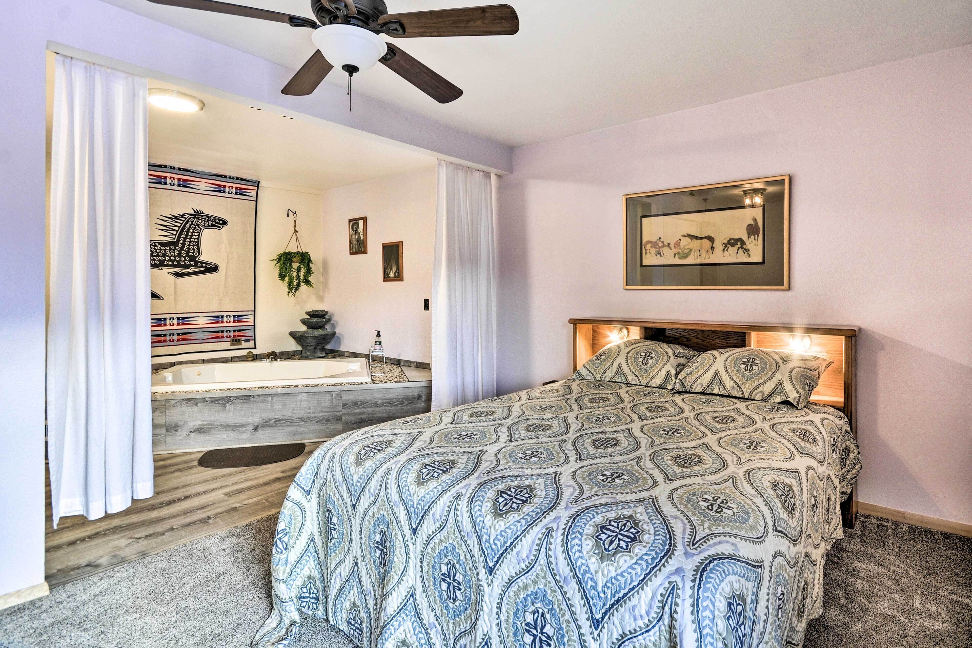 2 bedrooms, iron/ironing board, bed sheets