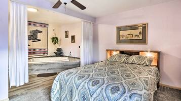 2 bedrooms, iron/ironing board, bed sheets