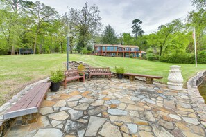 House (5 Bedrooms) | Interior - Decks & Lake Views: Waterfront Hot Springs Home! (Hot Springs)