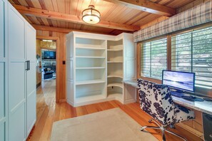 House (5 Bedrooms) | Interior - Decks & Lake Views: Waterfront Hot Springs Home! (Hot Springs)