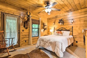 House (3 Bedrooms) | 3 bedrooms, iron/ironing board - Secluded Northwest Arkansas Cabin: Fire Pit & Deck (Sulphur Springs)