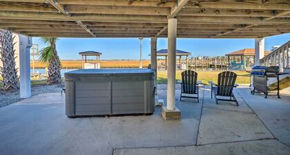 Stunning Surf City Home on Canal w/ Game Room!